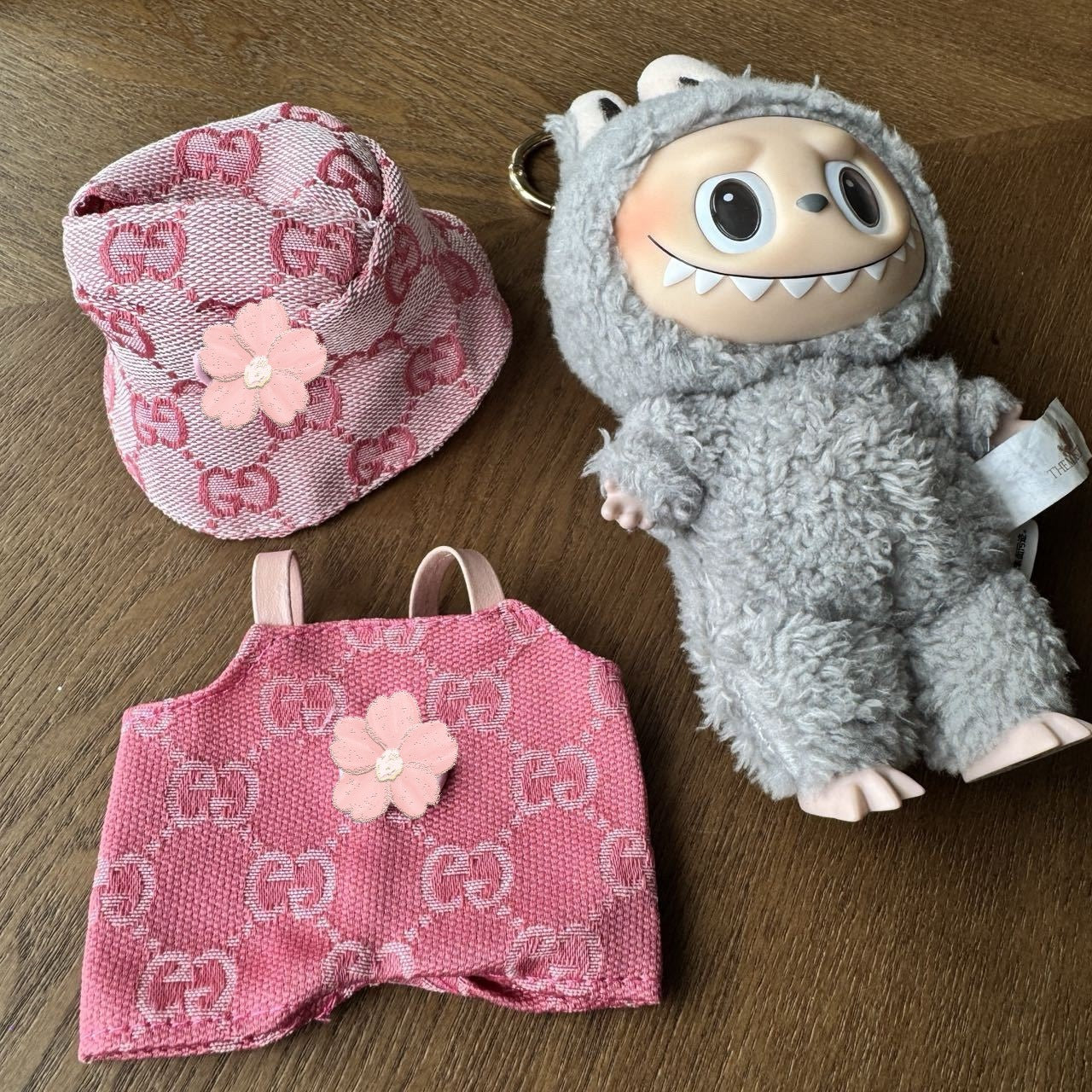 Labubu Doll Clothes Set - Casual Outfits with Replacement Letters