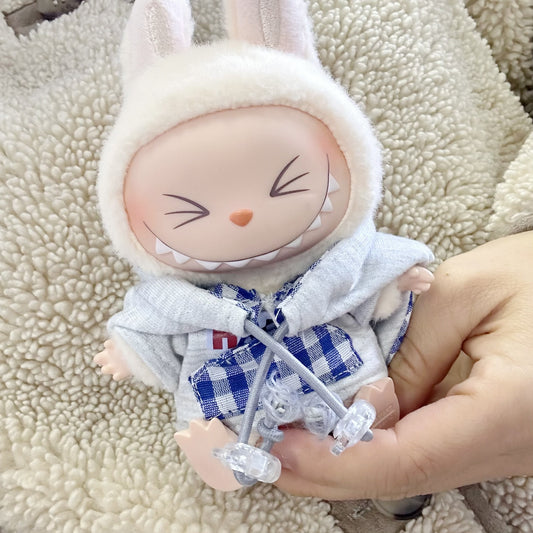 Only clothes] the first and second generation blind box labubu doll clothes LABUBU for HAPPY Niu Niu hooded vests