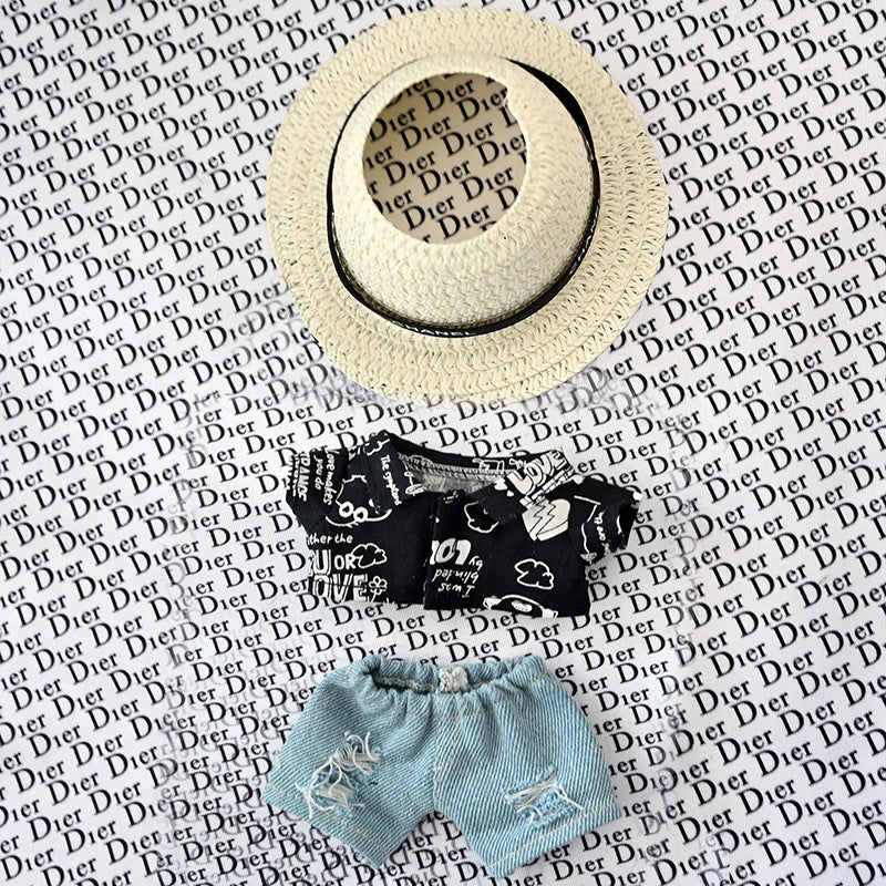 Clothing Only] Labubu Doll Clothes 17cm Labubu Clothes Blind Box Doll Vinyl Bubble Mart Spirited Boy
