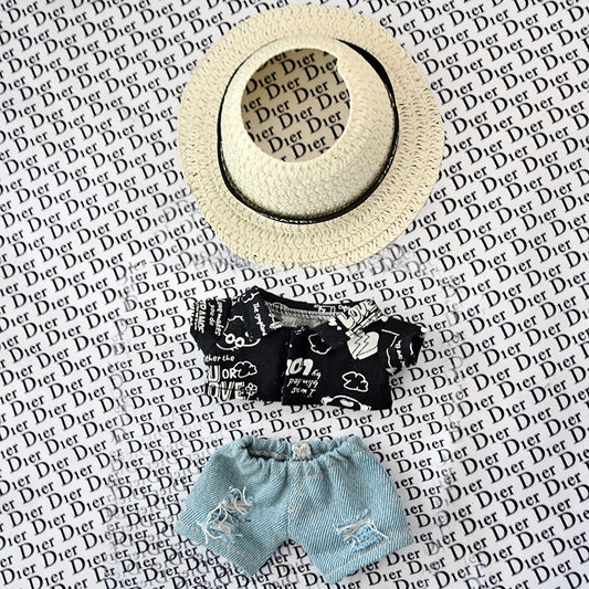 Clothing Only] Labubu Doll Clothes 17cm Labubu Clothes Blind Box Doll Vinyl Bubble Mart Spirited Boy