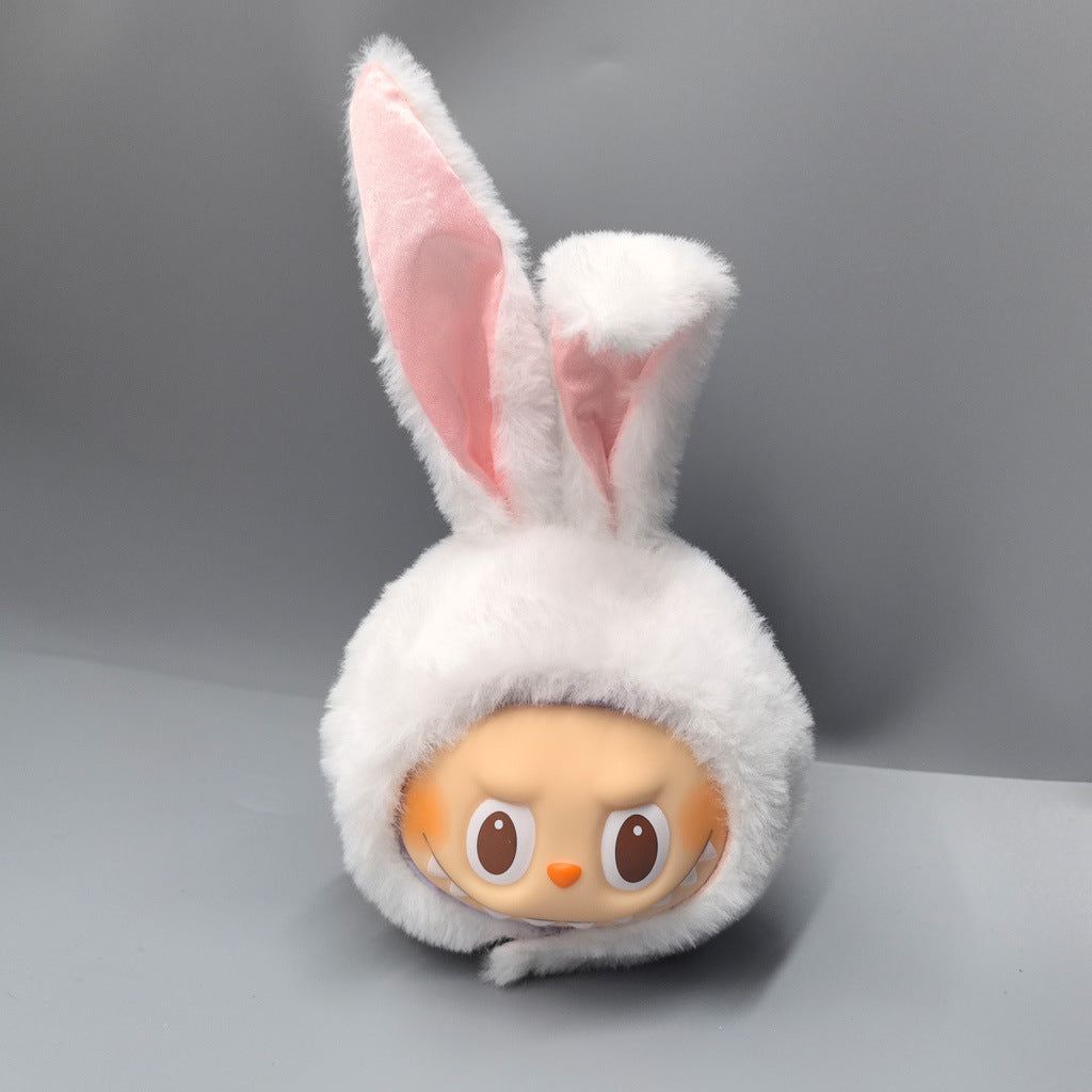 First, Second and Third Generation Labubu Baby Clothes 17cm Labubu 10cm Cotton Doll Rabbit Plush Hat Cute Hat