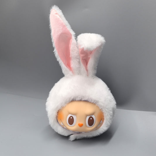 First, Second and Third Generation Labubu Baby Clothes 17cm Labubu 10cm Cotton Doll Rabbit Plush Hat Cute Hat
