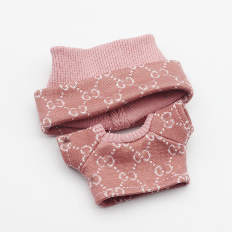 Labubu Doll Sweater & Hat Set for 17cm & 10cm Dolls