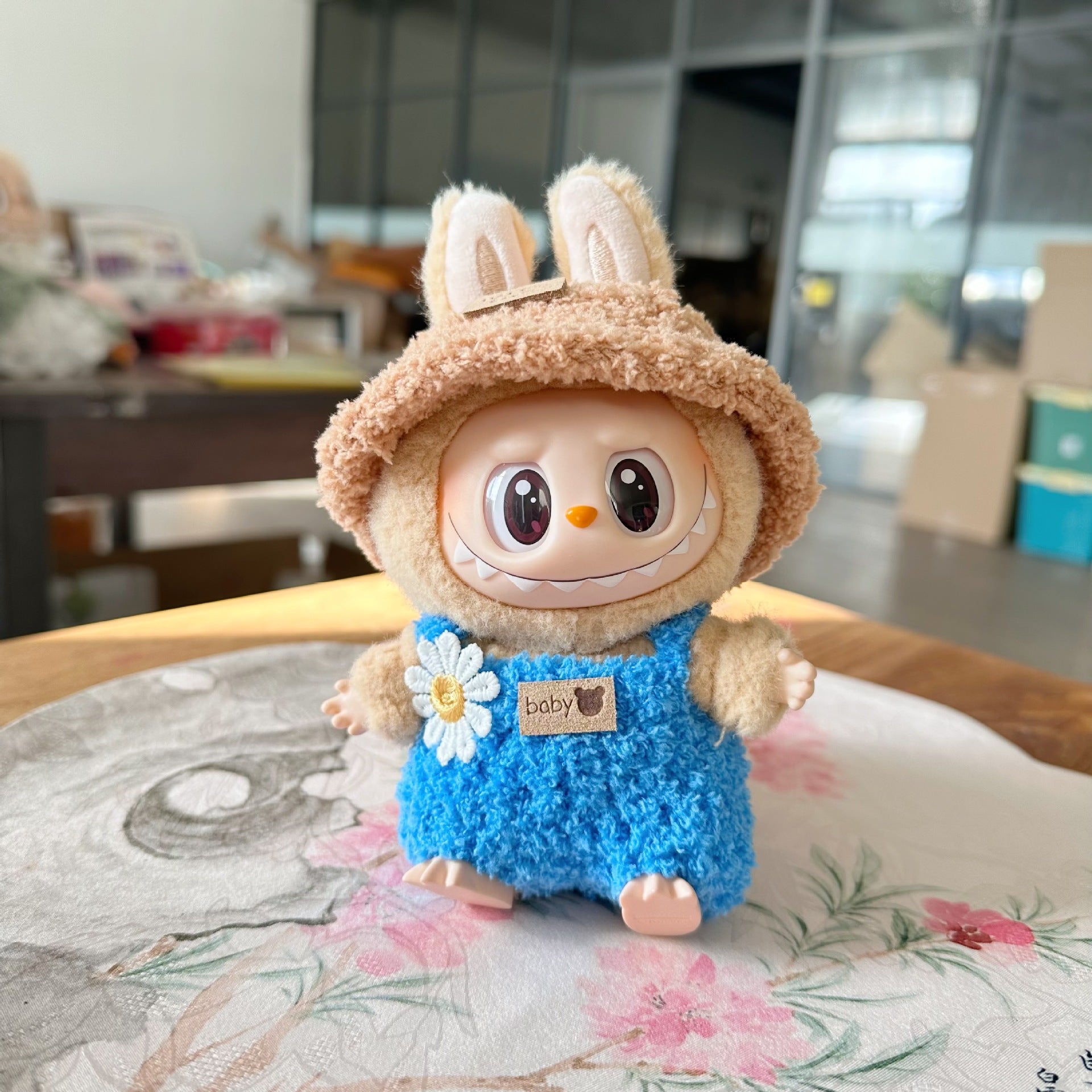 Clothes Only] Labubu Doll Coat Handmade Chunye suit 2nd Generation LABUBU Sit Party Series Doll Coat