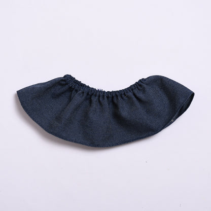 Only clothes] 38cm cloth vinyl doll clothes for labubu white sweater scarf hat doll