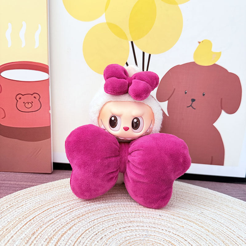 Clothes Only] First, Second and Third Generation Keychain Labubu Clothes Pendant Labubu Wears Bow Clothes Mary Cat