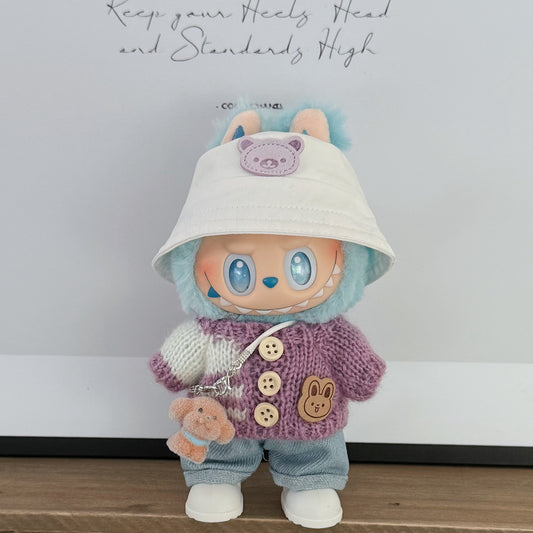 3rd Gen Labubu Doll Clothes Set for 17cm Vinyl Dolls