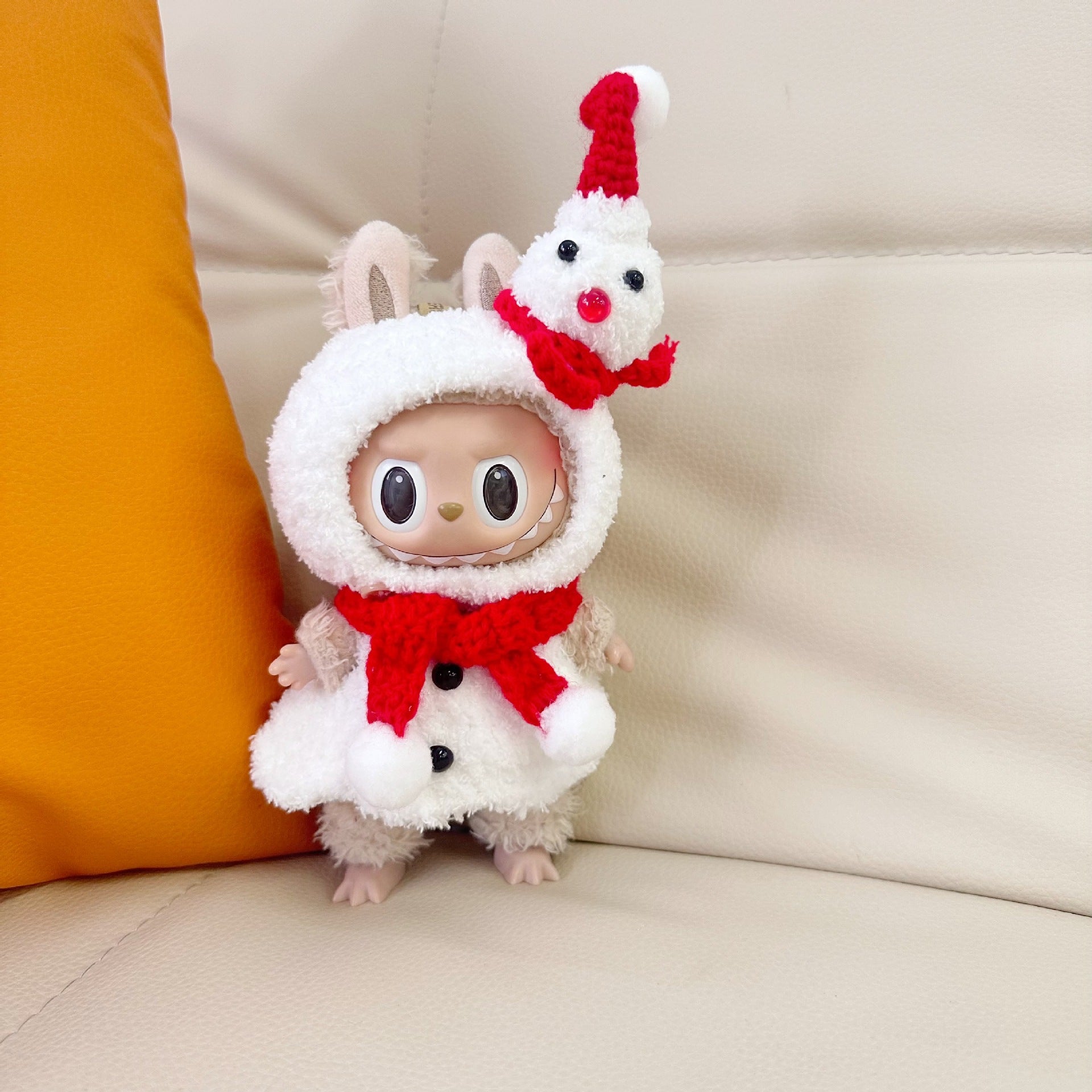 labubu17cm Doll Blind Box Macaron Labu Handmade Star Dalla Bubble Mart Doll Clothes in stock