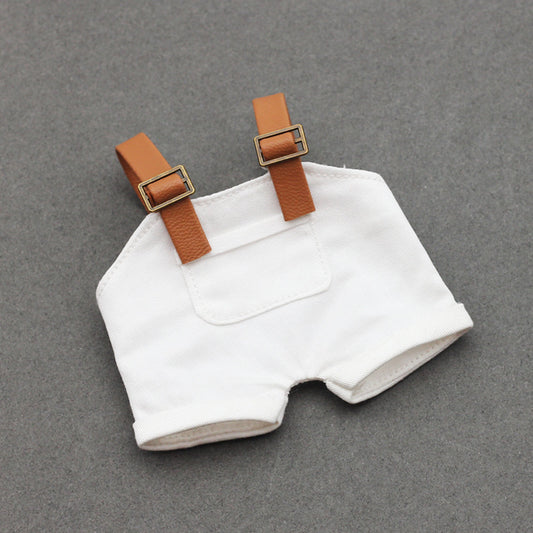 Labubu Doll Denim Suspender Pants for 17cm & 10cm Dolls