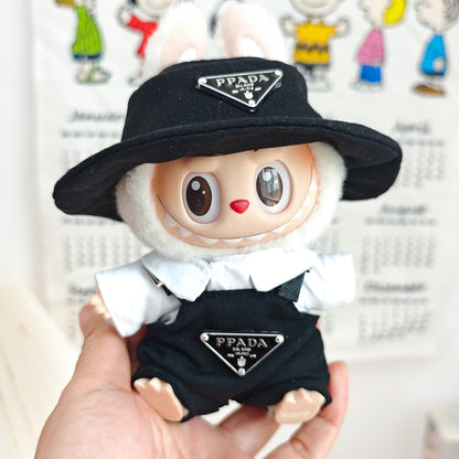Labubu Doll Outfit Set - Trendy Clothes & Accessories for 17cm Vinyl Pendant