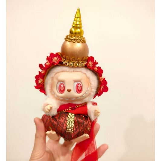Labubu Thai Style Outfit for 17cm Vinyl Doll - Handmade Custom