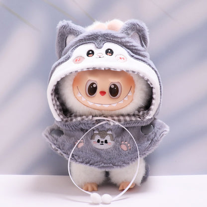 Only baby clothes] one or two generation pendant labubu clothes puppy shark cloak cape labubu baby clothes