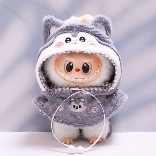 Only baby clothes] one or two generation pendant labubu clothes puppy shark cloak cape labubu baby clothes