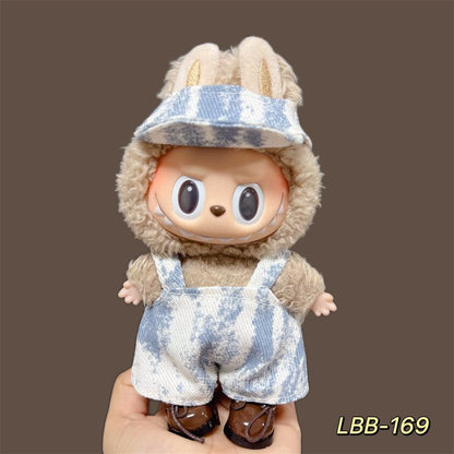 17cm Labubu Pendant Wearing Baby Clothes high quality Labubu Blind Box Pendant Doll Clothes Decorative suit