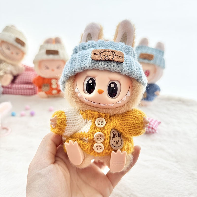 [Only Clothes] Baby Clothes First Generation Second Generation Third Generation Labubu Clothes Replacement Sweater Shoes Vinyl Pendant Replacement