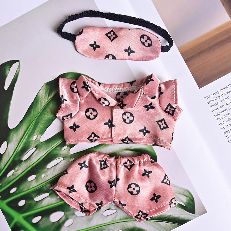 Clothes Only] Labubu Clothes Vinyl Face Pendant Bubble Mart Doll Pajamas Labubu Doll Clothes Peripherals