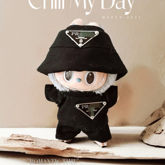 Labubu Doll Outfit Set - 17cm Cute Clothes with Hat & Accessories
