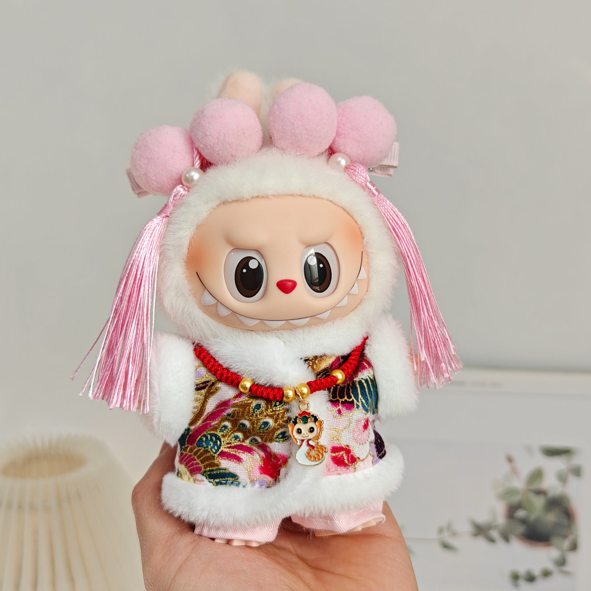 Labubu Doll Outfit - Purple Snake Year 3-Piece Set & More for 15-17cm Dolls