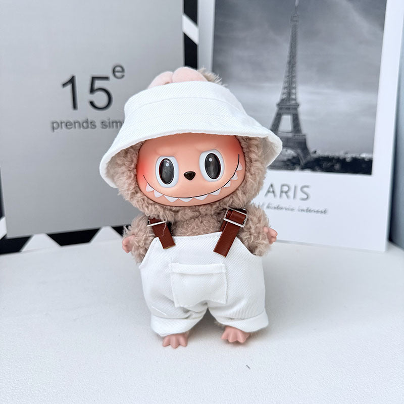 One, two and three generations of Labubu clothes pendant cloth cloth sitting doll clothes NY overalls sports suit trend cute