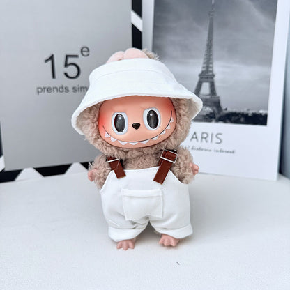 One, two and three generations of Labubu clothes pendant cloth cloth sitting doll clothes NY overalls sports suit trend cute