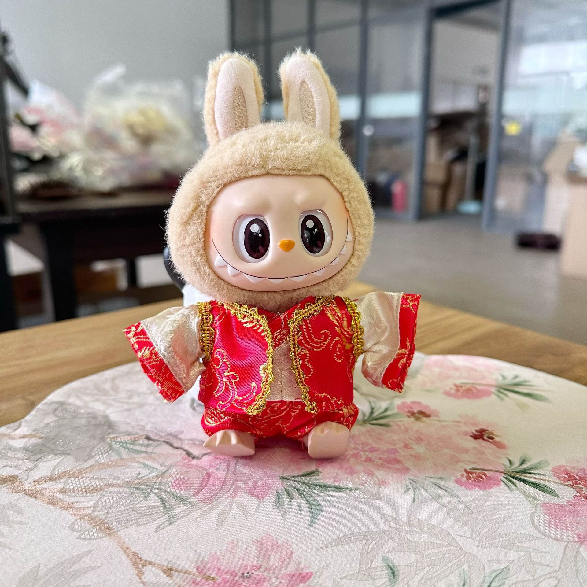 Only clothes] the first and second generation blind box labubu new year clothes blind box LABUBU suit new year clothes for Tang suit