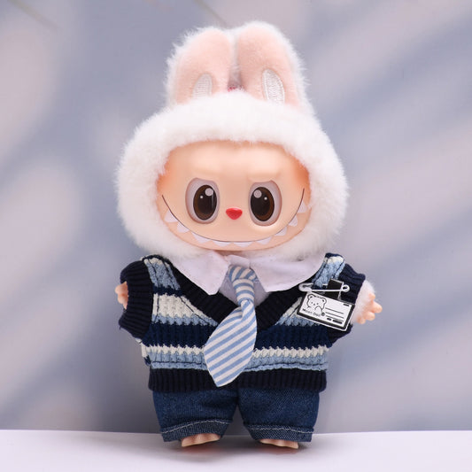 Only baby clothes] one or two generation pendant labubu clothes tie student clothes suit labubu baby clothes