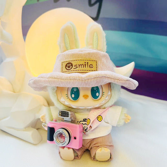 New Cameraman Labubu Pendant Baby Clothes Accessories suit Labubu Doll Keychain for Summer Baby Clothes