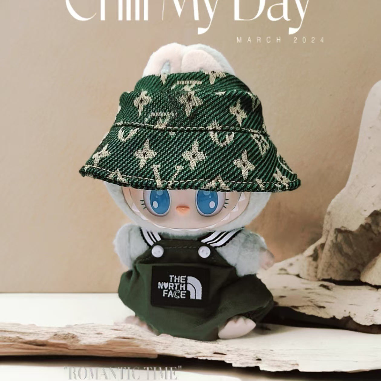 Labubu 17cm Doll Outfit - Summer Casual Suit with Hat & Shoes