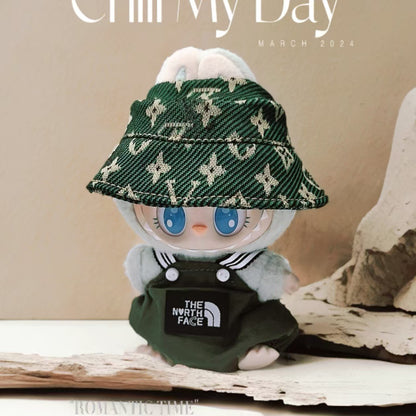 Labubu 17cm Doll Outfit - Summer Casual Suit with Hat & Shoes