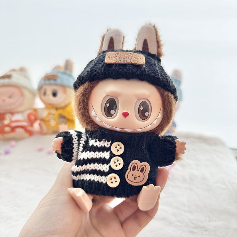 [Only Clothes] Baby Clothes First Generation Second Generation Third Generation Labubu Clothes Replacement Sweater Shoes Vinyl Pendant Replacement