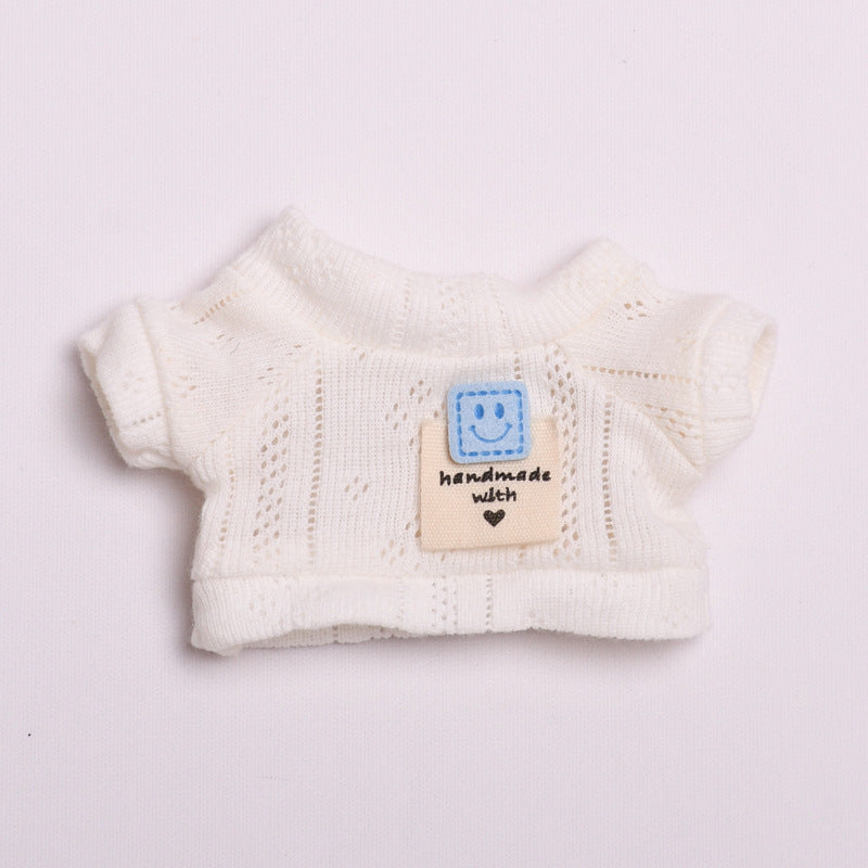 Labubu Doll Clothes - Smiley & Twist T-Shirts with Shorts Outfits