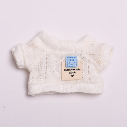 Labubu Doll Clothes - Smiley & Twist T-Shirts with Shorts Outfits