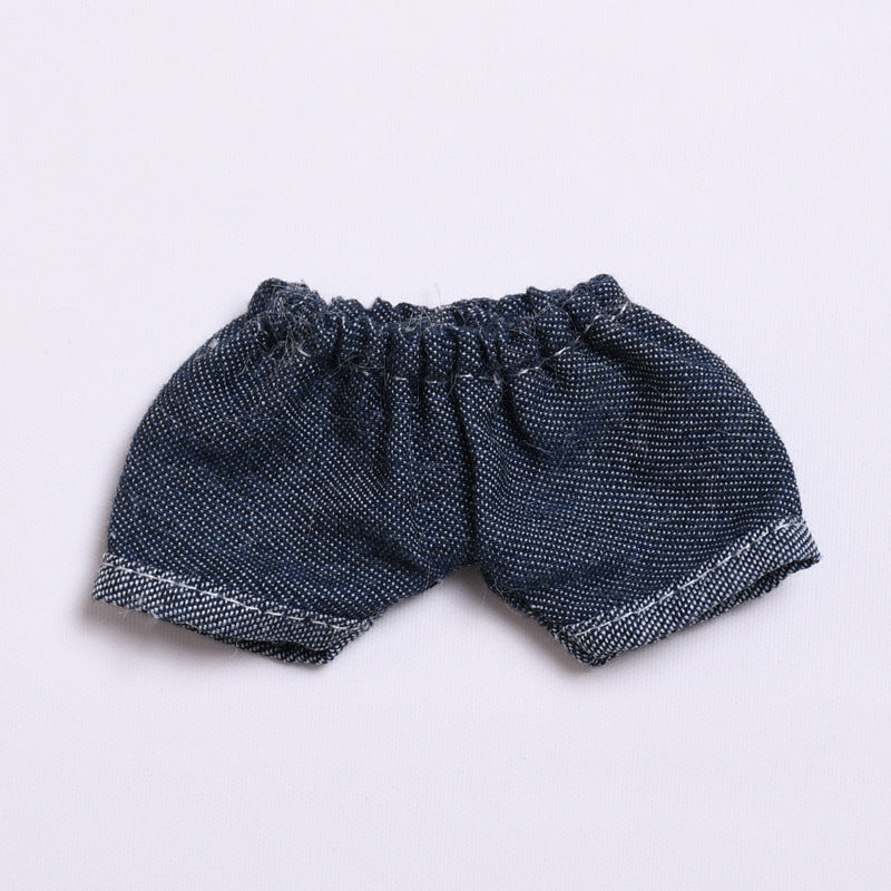 Only clothes] one or two generations of cloth pendant striped sweater hat pants skirt Labubu change baby clothes