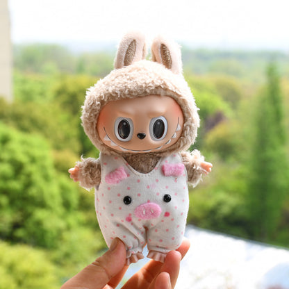 [Baby Clothes Only] 17cm Pendant Labubu for Clothes Vinyl Doll Costume Doll Labubu