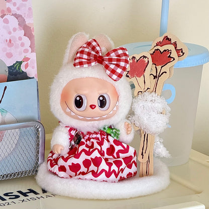 17cm Labubu doll clothes suit 17cm Labubu generation two generation doll pendant clothes wholesale