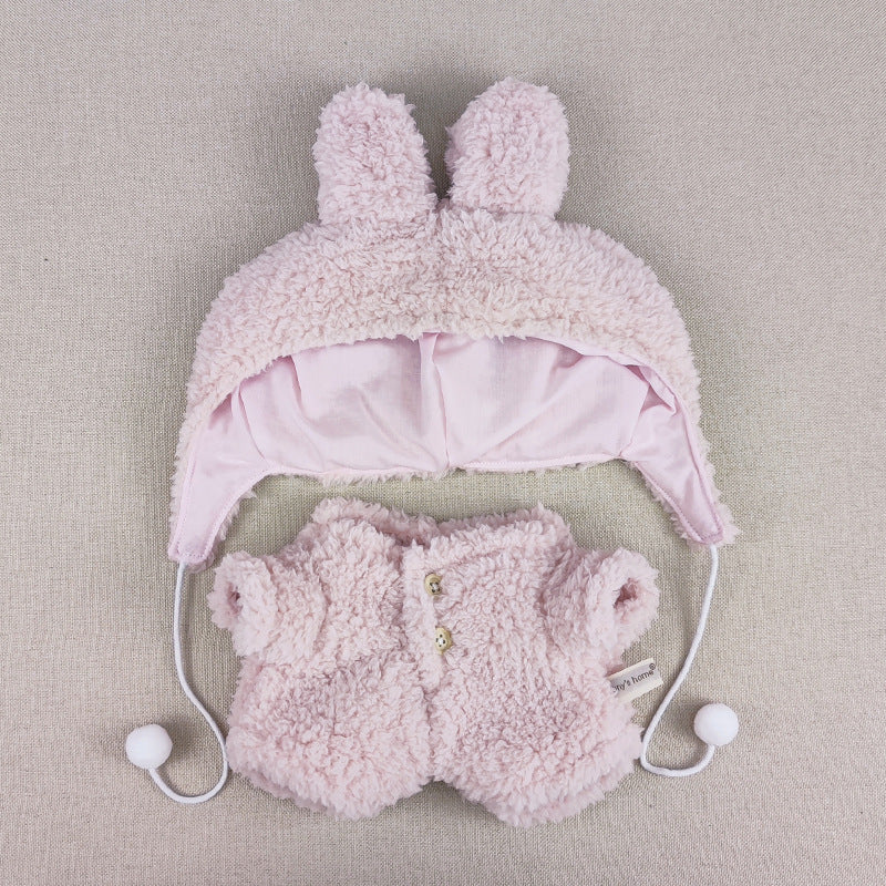 Labubu Doll Sweater Outfit for 38cm Vinyl Dolls - Purple, Blue, Red, Pink