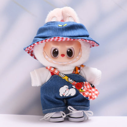 Only baby clothes] the first and second generation pendant labubu clothes Denim suit labubu baby clothes