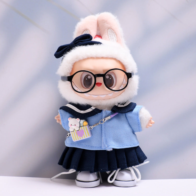 Only baby clothes] one, two and three generations of pendant labubu clothes sailor JK skirt suit labubu baby clothes