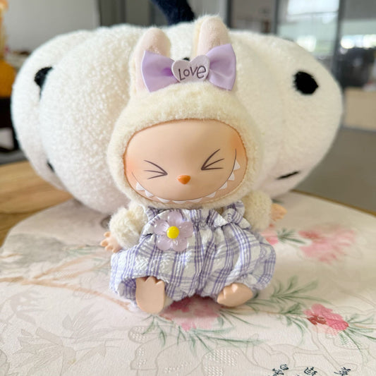 Blind box pull cloth for bubble jumpsuit two-piece pendant LABUBU for strap pants headwear accessories