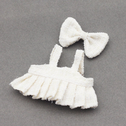 17CM One or Two Generation Blind Box Labubu Pendant Clothes Chanel Strap Skirt suit Brap Cloth Doll Clothes