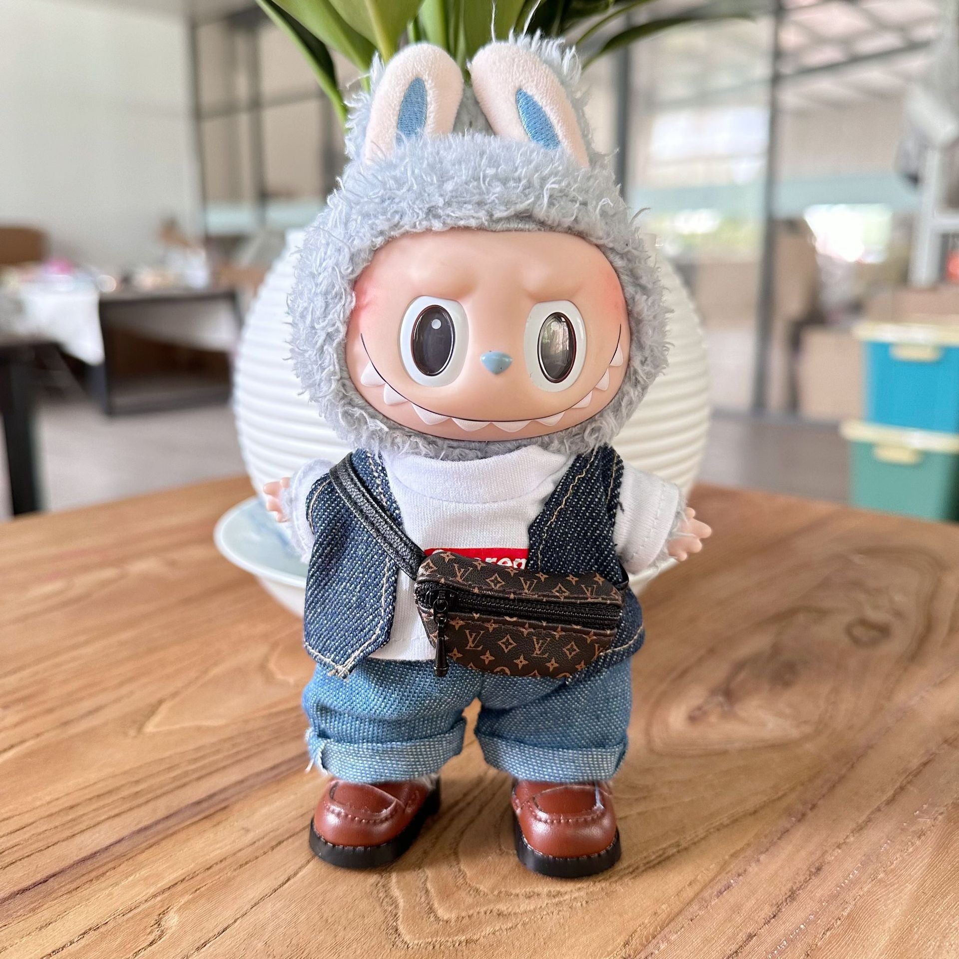 Clothes Only] First/Second Generation LAUBUB Doll Clothes LAUBUB Sit Party Doll Clothes Supreme suit Tide