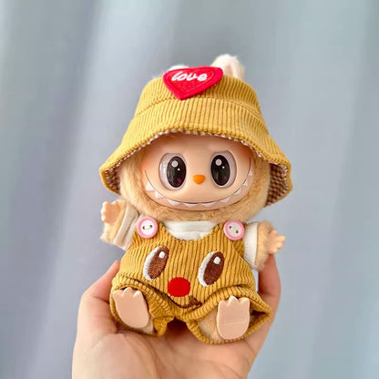 Clothes Only] First/Second Generation Pendant Labubu Clothes Rab Sit Party Doll Shark Elk suit