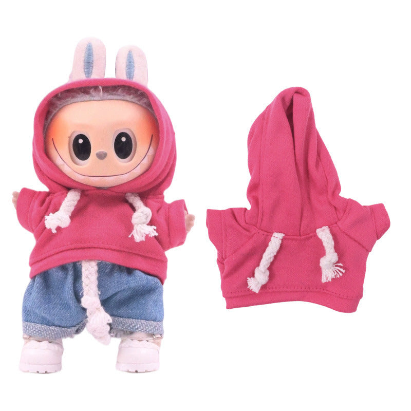 Labubu Doll Clothes Set for 17cm Vinyl Dolls - Macaron Style Outfit