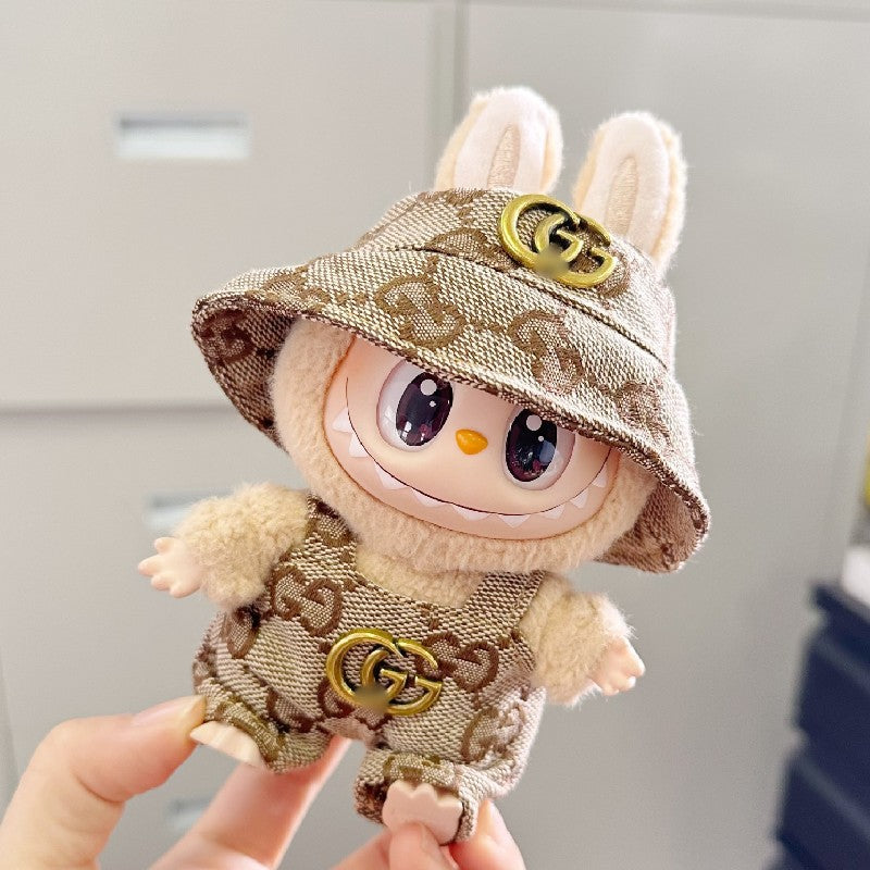 Labubu Doll Outfits - Overalls & Hats for 1st & 2nd Gen Labubu