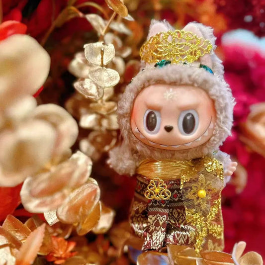 Labubu Thai Dress for 17cm Vinyl Doll - Macaron Style