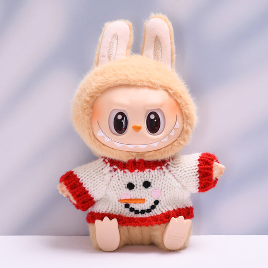 Labubu Christmas Sweater & Hat Set for 2nd Gen Pendant Doll