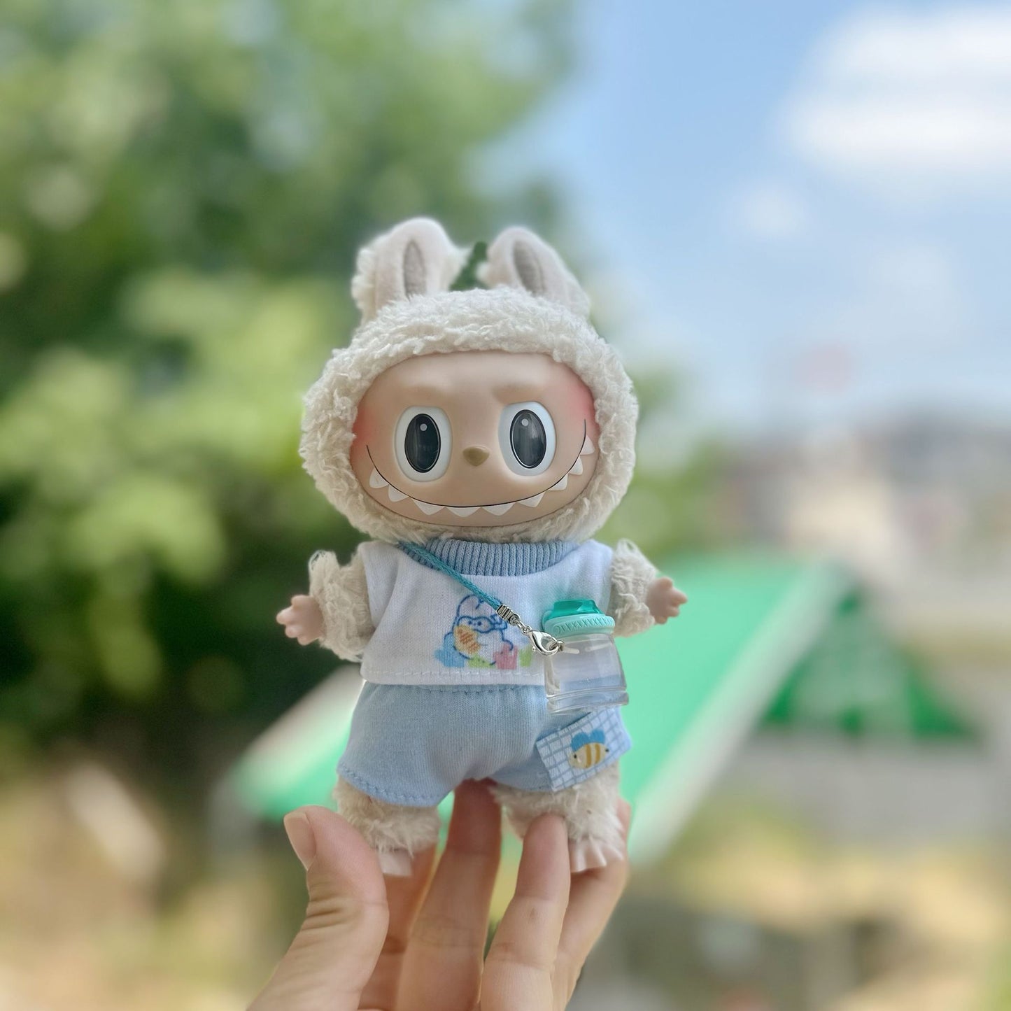 Only clothes] vinyl blind box cloth clothes cool summer two-piece set 17cm doll doll suit