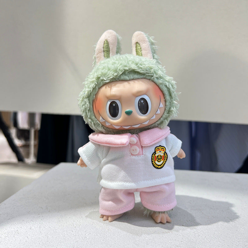 First and Second Generation Labubu Baby Clothes Pendant Labubu Clothes Baby Clothes Summer Skirt Jumpsuit Set Cute and Cute