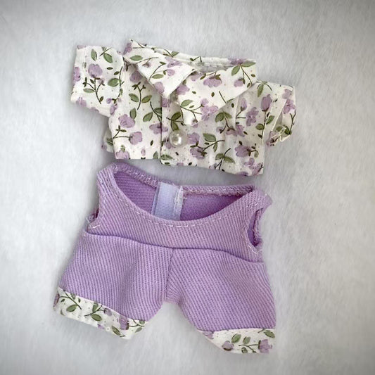 Labubu Doll Romantic Violet Suit - 17cm Couple Outfit & Accessories