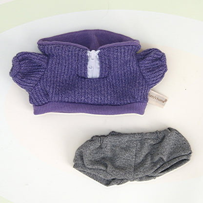 Casual clothes suitable for pulling cloth clothes for 37cm Labubu vinyl doll clothes replacement suit shoes bag